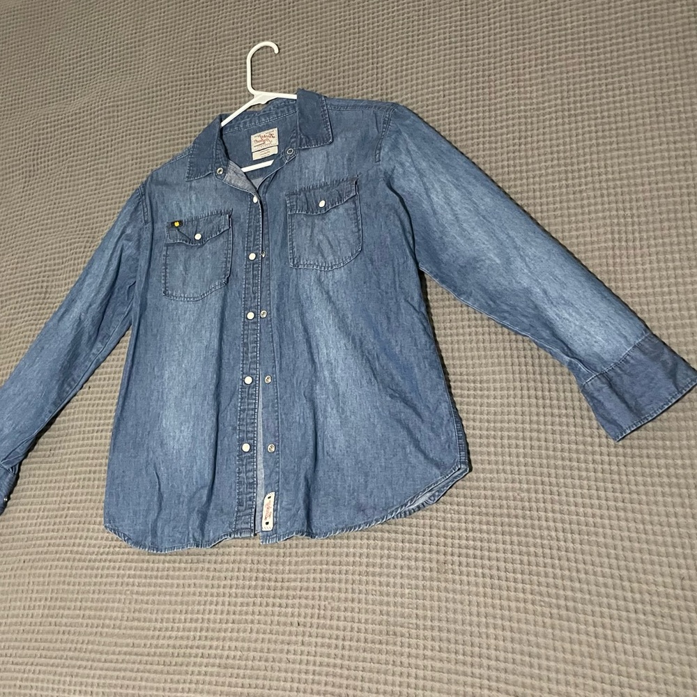 Lucky Brand Classic Blue Jean Jacket Womens